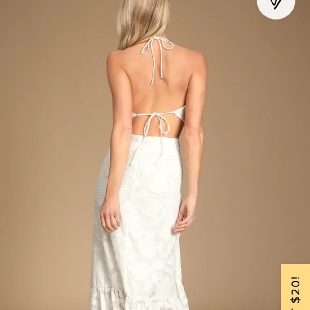 White LuLu’s elegant summer dress XL